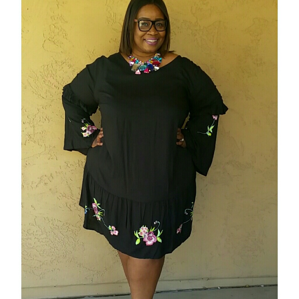 Tunic Top or Midi Embroidered Dress from ASOS